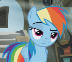 1990213__safe_screencap_rainbow+dash_the+lost+treasure+of+griffonstone_cropped_lidded+eyes_pony_rainbow+dash+is+not+amused_raised+eyebrow_solo_unamused.png