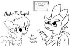 6154858__suggestive_artist-colon-tjpones_imported+from+derpibooru_ms-dot-+harshwhinny_spike_dragon_earth+pony_pony_adult_adult+spike_black+and+white_diploma_fem.jpg