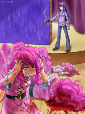 157686__grimdark_grotesque_artist-colon-racoonsan_pinkie+pie_twilight+sparkle_too+many+pinkie+pies_abuse_blood_clothes_crying_death_female_gore_gritted.jpg