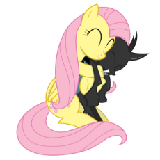 7130321__safe_artist-colon-xyotic_imported+from+derpibooru_fluttershy_changeling_pegasus_pony_5E5E_cuddling_cute_cuteling_duo_eyes+closed_female_hug_mare_shyabe.png
