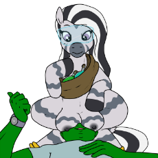 2242430__explicit_artist-colon-pony+quarantine_oc_oc+only_oc-colon-anon_oc-colon-zeal+lanatus_human_pony_zebra_anklet_boob+googles_bottle_clothes_crotchboobs_du.png