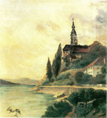 adolf hitler's artwork - braunau am inn - (the town of braunau am inn) (1911).jpg