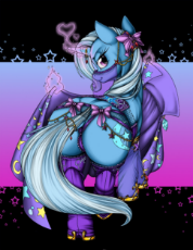 467489__questionable_artist-colon-longinius_trixie_bedroom eyes_bow_cape_clothed ponies_clothes_colored_dock_female_frilly underwear_heart_horn ring_ho.jpg