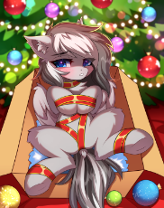 3416809__suggestive_artist-colon-airiniblock_derpibooru+import_oc_oc-colon-chromy_unofficial+characters+only_pegasus_blushing_box_christmas_christmas+t.png