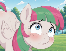 7183837__safe_imported+from+derpibooru_blossomforth_pegasus_pony_ai+composition_ai+content_ass+up_blue+eyes_blushing_butt_butt+blush_butt+freckles_close-dash-up.png