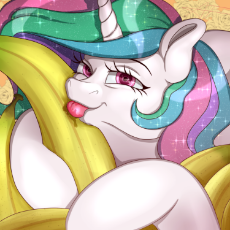 1131494__suggestive_artist-colon-askamberfawn_princess celestia_banana_bananalestia_bedroom eyes_cute_food_funny_licking_not porn_sexy_solo_sparkles_to.png