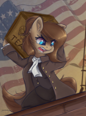 1772666__safe_artist-colon-ardail_oc_oc-colon-mocha+latte_oc+only_4th+of+july_absurd+res_boston+tea+party_clothes_earth+pony_female_flag_holiday_murica.jpeg