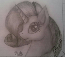 1917929__safe_artist-colon-shadow-dash-nights_rarity_female_mare_paper_pony_signature_simple+background_smiling_solo_traditional+art_unicorn_white+back-1917929.jpeg