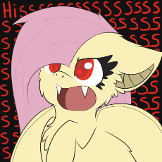 515545__source needed_useless source url_safe_fluttershy_bats!_angry_animated_ask_bat pony_fangs_floppy ears_flutterbat_hissing_open mouth_pony_race .gif
