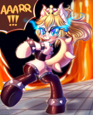 03_chaosangeldesu_angry_blue eyes_blushing_bowsette_clothes_crown_hybrid_jewelry_ponified_pony_regalia_smiling_socks_solo_super.png
