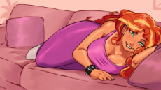 3150364__safe_artist-colon-nire_sunset+shimmer_human_equestria+girls_g4_bare+shoulders_blushing_breasts_busty+sunset+shimmer_cleavage_clothes_couch_curvy_ear+pi.jpg