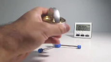 Gyroscope Rising Experiment Ever! 74 Degrees from the Vertical.mp4