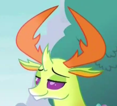 1515032__safe_thorax_triple threat_spoiler-colon-s07e15_changedling_changeling_cropped_king thorax_reaction image_smug.png