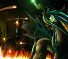 1186740__safe_solo_magic_crying_queen+chrysalis_fire_fight_fireball_artist-colon-theomegaridley.png