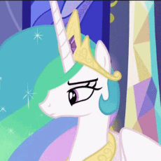 7289697__safe_imported+from+derpibooru_screencap_princess+celestia_alicorn_pony_no+second+prances_season+6_animated_beautiful_bored_celestia+is+not+amused_cropp.gif