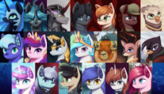 1556389__safe_artist-colon-mrscroup_arctic lily_golden delicious_king sombra_nightmare moon_pinkie pie_prince blueblood_prince rutherford.png