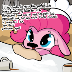 1361501__safe_artist-colon-tjpones_edit_pinkie+pie_animated_chef's+hat_dough_extreme+speed+animation_eye+shimmer_facial+hair_floppy+ears_moustache_op.gif