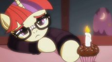 932517__safe_solo_animated_upvotes+galore_crying_glasses_sad_frown_fire_cupcake.gif
