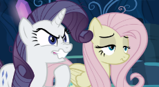 1554909__safe_derpibooru+import_screencap_mean+fluttershy_mean+rarity_rarity_pegasus_pony_unicorn_the+mean+6_clone_deranged_duo_evil+grin_female_greedi.png