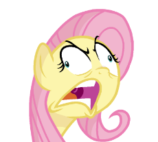 2098168__safe_fluttershy_solo_pony_simple+background_transparent+background_open+mouth_meme_bust_angry_wat_faic_teeth_derp_rage_artist-colon-rainbow+.png