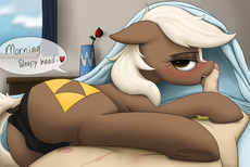 1231898__explicit_artist-colon-anearbyanimal_blushing_cameltoe_clothes_earth pony_epona_female_flower_human_human on pony action_human penis_interspeci.png