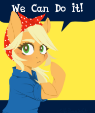 2297439__safe_applejack_solo_female_pony_mare_clothes_earth+pony_cute_looking+at+you_jackabetes_flexing_motivational+poster_retro_artist-colon-silber.png