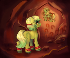7242389__safe_artist-colon-polnocnykot_imported+from+derpibooru_earth+pony_pony_cave+painting_counterparts_g1_g5_solo.jpg