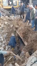 A horse found alive in the rubble of a building after 21 days.mp4