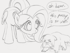 6774389__safe_artist-colon-dotkwa_imported+from+derpibooru_fluttershy_cat_pegasus_pony_cute_dialogue_double+entendre_female_gray+background_grayscale_mare_monoc.png