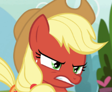 1453858__safe_screencap_applejack_earth+pony_pony_g4_honest+apple_season+7_angry_animated_cropped_female_furious_gif_red+face_solo.gif