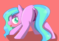 1660906__explicit_artist-colon-ether-dash-star_oc_oc only_anatomically correct_blushing_crotchboobs_face down ass up_female_lidded eyes_mare_nipples_nu.png
