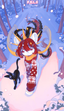 7397062__safe_artist-colon-p-dot-ill-dot-s_imported+from+derpibooru_cat_pony_clothes_forest_horns_nature_scarf_snow_snowfall_sweater_t.jpg