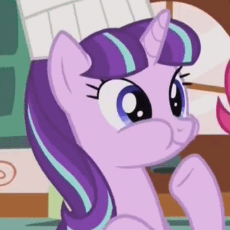 1043752__safe_solo_screencap_animated_cute_eating_starlight glimmer_cropped_loop_puffy cheeks.gif