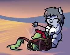 2958201__safe_artist-colon-neuro_derpibooru+import_cinder+glow_summer+flare_oc_fish_kirin_pony_-fwslash-mlp-fwslash-_-colon-t_3-dot-3_cooking_cute_duo_ears_eyes.png