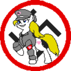 1487519__safe_artist-colon-anonymous_oc_oc-colon-aryanne_clothes_hat_pixel art_pixelcanvas_swastika_uniform.png
