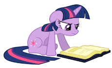 FANMADE_Twilight_Sparkle_reading_a_book_vector.png