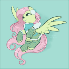 6814557__safe_artist-colon-syrupyyy_imported+from+derpibooru_fluttershy_pegasus_pony_bundled+up_clothes_drop+shadow_earmuffs_female_flyi.png