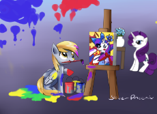 Derpy_painting_Rarity.png