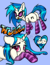 7026298__safe_artist-colon-pineappleartz_imported+from+derpibooru_dj+pon-dash-3_vinyl+scratch_pony_unicorn_alternate+hairstyle_butt_clothes_floppy+ears_hear.jpg