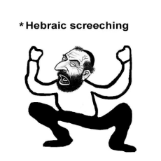 Hebraic Screeching jew merchant kike happy merchant.jpg