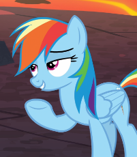 1586157__safe_screencap_rainbow+dash_shadow+play_spoiler-colon-s07e25_cropped_lava_lidded+eyes_out+of+context_raised+hoof_solo_underhoof.png
