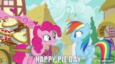 2825888__safe_rainbow+dash_pinkie+pie_female_pony_mare_pegasus_earth+pony_smiling_screencap_open+mouth_wings_edit_duo_animated_food_text_spread+.gif