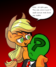856110__suggestive_edit_applejack_oc_oc-colon-anon_spoiler-colon-comic_full+metal+jacket_idw_vulgar.png