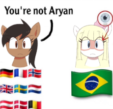 6940952__safe_artist-colon-spoonie_oc_oc-colon-aryanne_oc-colon-kuruminha_earth+pony_pony_brazil_dialogue_female_mare_meme_nazi_palette+swap_ponified+meme_recol.png