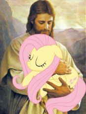 210204__safe_fluttershy_holding a pony_jesus christ_pony.jpg