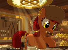 1811895__safe_solo_female_pony_oc_mare_oc+only_unicorn_hat_jewelry_cutie+mark_piercing_ear+piercing_earring_colored_mouth+hold_pixel+art_coffee_crepu.png