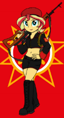 1587832__safe_artist-colon-xphil1998_sunset shimmer_equestria girls_belly button_beret_boots_clothes_command and conquer_crossover_epaulettes_gun_hat_m.png