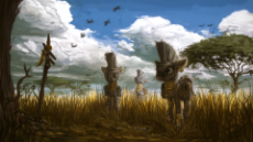 561636__safe_artist-colon-assasinmonkey_oc_oc+only_zebra_first+contact+war_acacia+tree_ear+piercing_earring_jewelry_leg+rings_neck+rings_piercing_savanna_scene.png