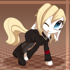 1288039__safe_oc_clothes_cute_earth pony_female_wink_shirt_boots_looking up.png