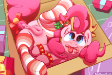 1373549__explicit_artist-colon-braeburned_pinkie pie_anatomically correct_anus_blushing_bow_box_candy_candy cane_christmas_clothes_cute_cute porn_dock_.png